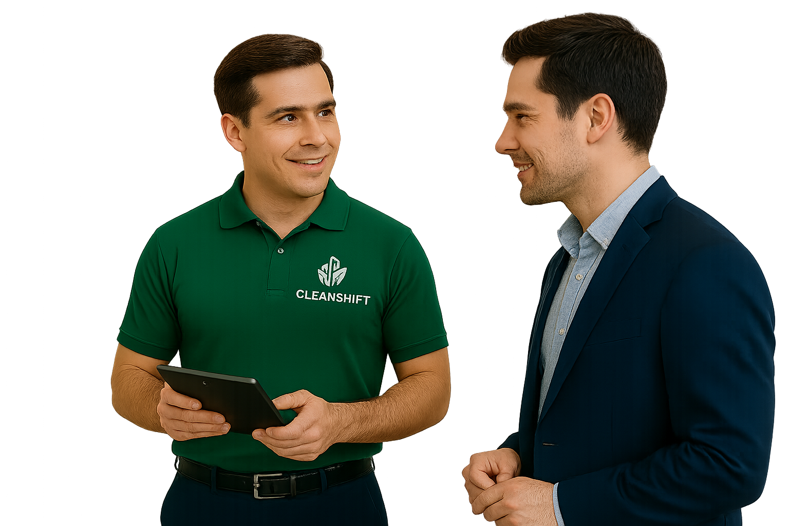 CleanShift professional in uniform